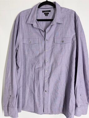 Marc Anthony Lavender Long-Sleeve Dress Shirt